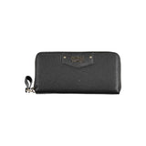 Black Polyurethane Women Wallet