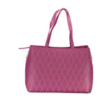 Purple Polyurethane Women's Bag