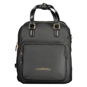 Black Polyurethane Women's Backpack