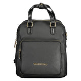 Black Polyurethane Women's Backpack