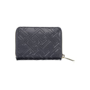 Blue Polyurethane Women Wallet
