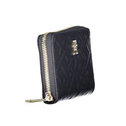 Blue Polyurethane Women Wallet