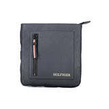 Navy Polyurethane Men's Shoulder Bag