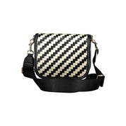 Black Polyurethane Women Handbag