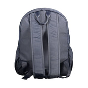 Blue Recycled Polyester Men's Backpack