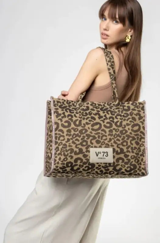 73BS9MV01 BORSE SHOPPING V73 Marrone/Beige 0000000320 - UNICA / Marrone/Beige - BORSE SHOPPING