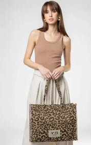 73BS9MV01 BORSE SHOPPING V73 Marrone/Beige 0000000320 - UNICA / Marrone/Beige - BORSE SHOPPING