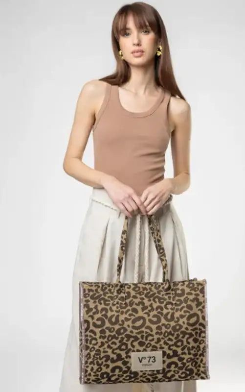 73BS9MV01 BORSE SHOPPING V73 Marrone/Beige 0000000320 - UNICA / Marrone/Beige - BORSE SHOPPING