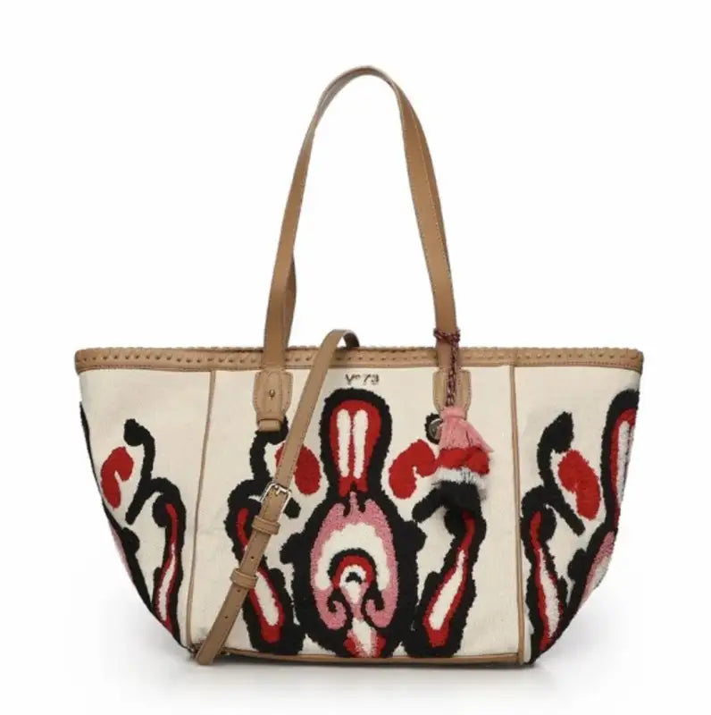 73BS9NA01 BORSE SHOPPING V73 Cuoio/Rosso 0000000331 - UNICA / Cuoio/Rosso - BORSE SHOPPING