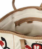 73BS9NA01 BORSE SHOPPING V73 Cuoio/Rosso 0000000331 - UNICA / Cuoio/Rosso - BORSE SHOPPING