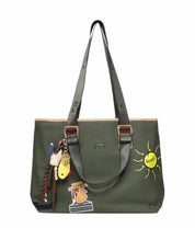 73BS9TZ01C BORSE SHOPPING V73 Verde 0000000306 - UNICA / Verde - BORSE SHOPPING