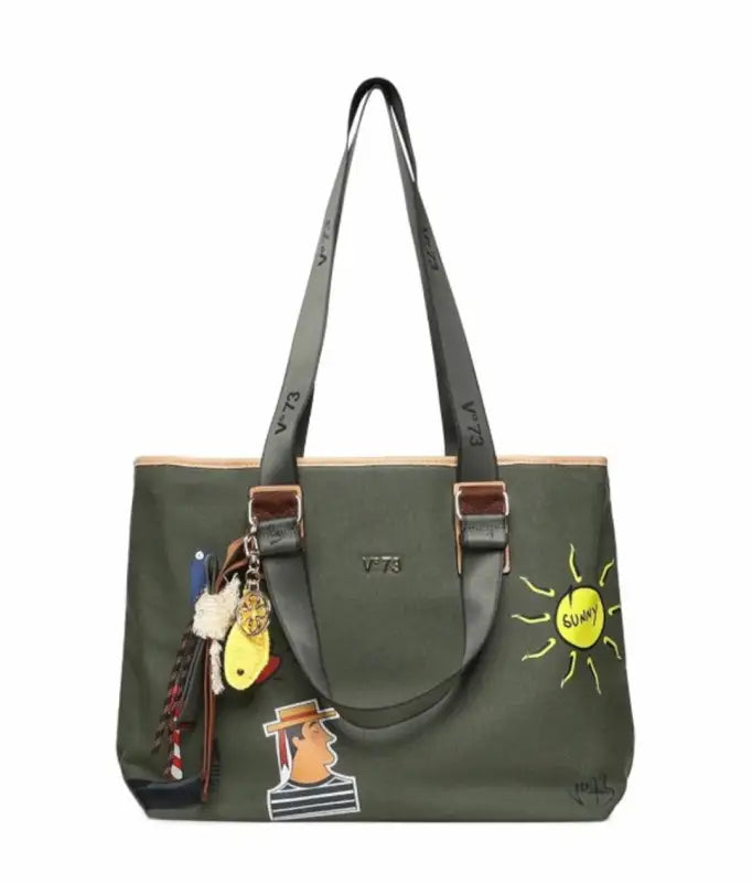 73BS9TZ01C BORSE SHOPPING V73 Verde 0000000306 - UNICA / Verde - BORSE SHOPPING