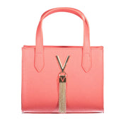 Pink Polyurethane Women's Bag
