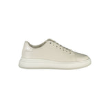 Beige Leather Women Sneaker