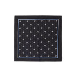 Black Silk Pocket Square