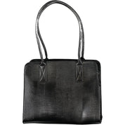 Black Polyurethane Women's Bag