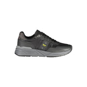 Blauer Black Polyurethane Men Sneaker