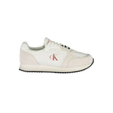 White Polyurethane Men Sneaker
