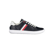 Blue Leather Men Sneaker