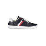 Blue Leather Men Sneaker