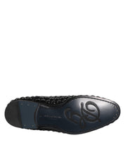 Black Suede Strass Derby Formal Shoes