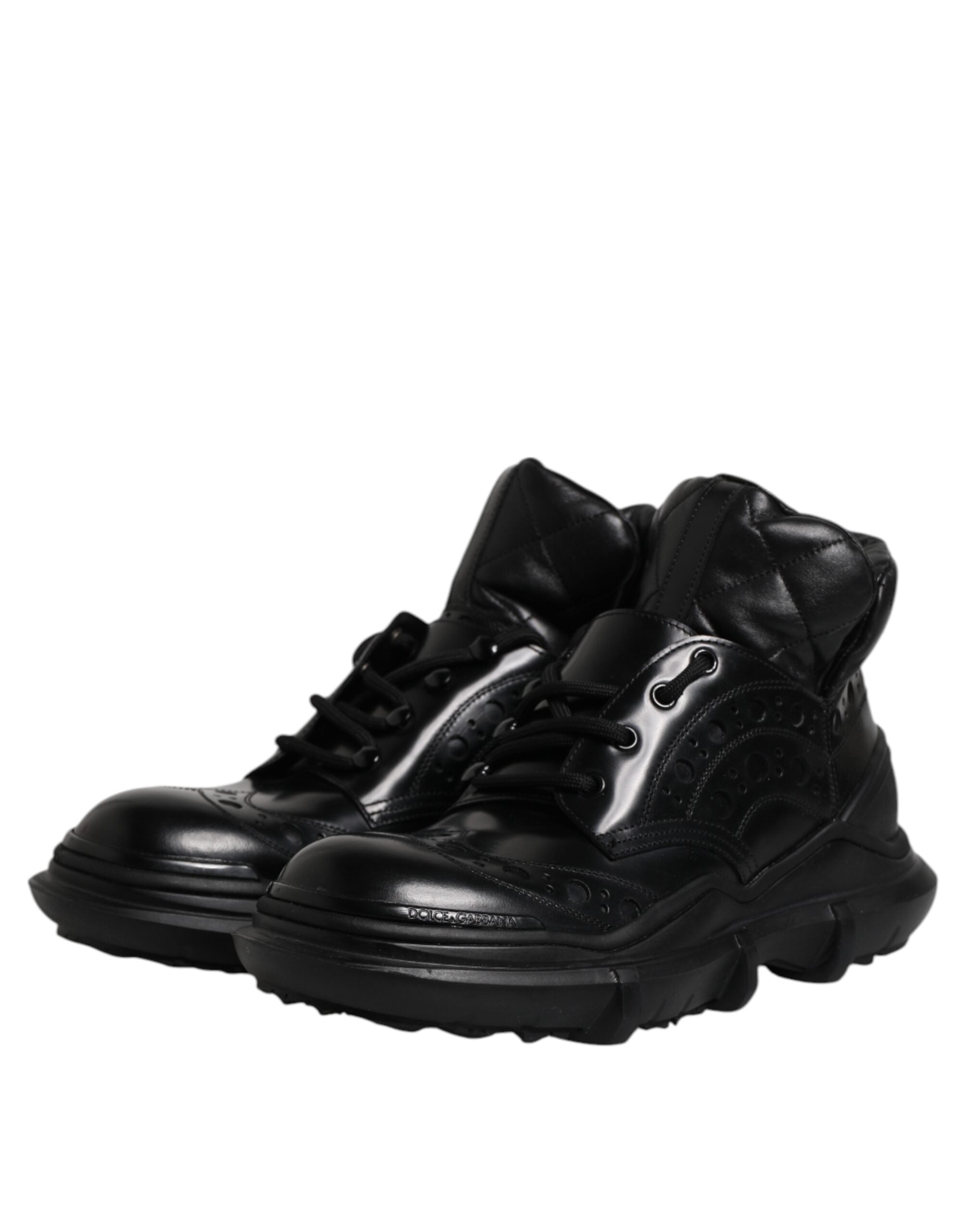 Black Leather Casual Mens Ankle Boots Shoes