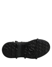Black Leather Casual Mens Ankle Boots Shoes