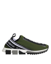 Green Black Slip On Sorrento Sneakers Shoes