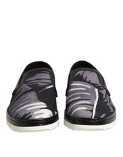 Black Tropical Slip On Men Sneakers Shoes