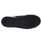 Black Leather Low Top Sneakers Portofino Shoes