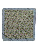 Dolce & Gabbana Gray Green Cactus Print Square Foulard Scarf