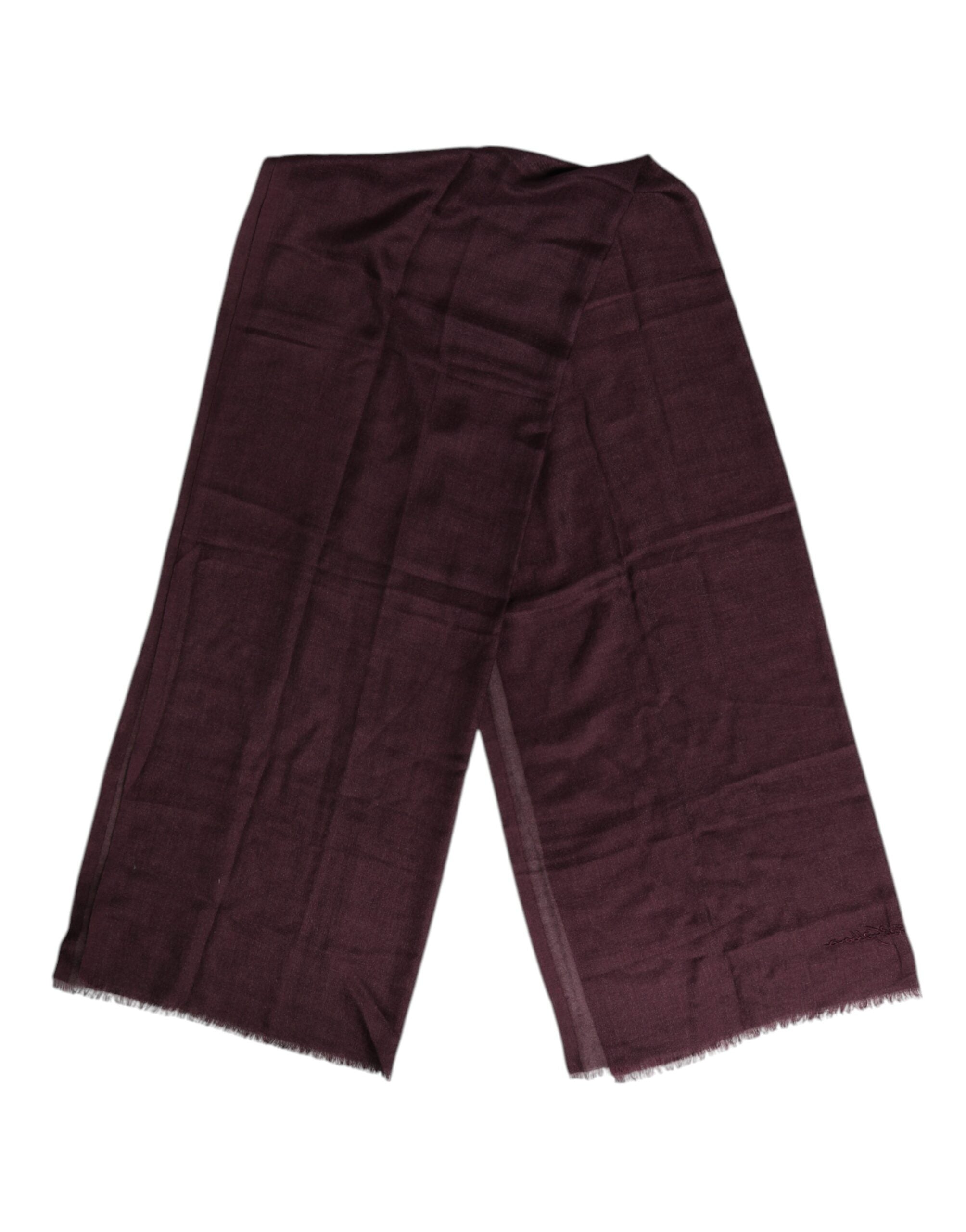 Maroon Cashmere Neck Warmer Wrap Shawl Scarf