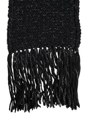 Black Cashmere Neck Warmer Wrap Shawl Scarf