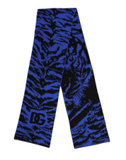 Blue Black Logo Neck Warmer Wrap Shawl Scarf
