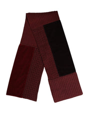 Maroon Black Neck Warmer Wrap Shawl Scarf