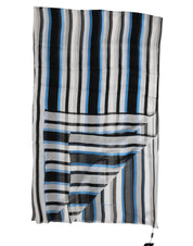 Multicolor Striped Neck Warmer Wrap Scarf