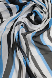 Multicolor Striped Neck Warmer Wrap Scarf