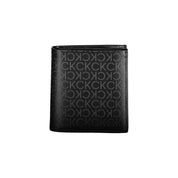 Black Polyurethane Men Wallet