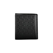 Black Polyurethane Men Wallet