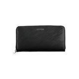 Black Polyurethane Women Wallet