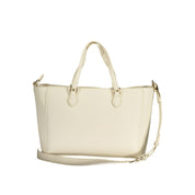 White Polyurethane Womens Bag with Handles