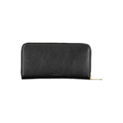Black Polyester Women Wallet