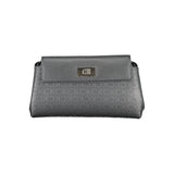 Black Polyester Women's Shoulder Bag