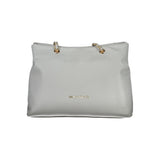 Gray Polyurethane Women Bag