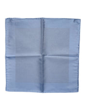 Dolce & Gabbana Light Blue Silk Square Men Foulard Scarf