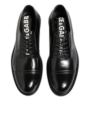 Black Leather Dress Lace Up Men Formal Shoes