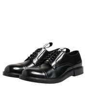 Black Leather Dress Lace Up Men Formal Shoes