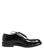 Black Leather Dress Lace Up Men Formal Shoes