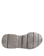 Silver DAYMASTER Leather Men Sneakers Shoes