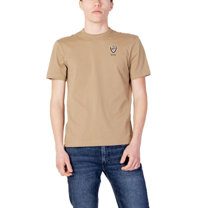 Blauer T-Shirt Uomo